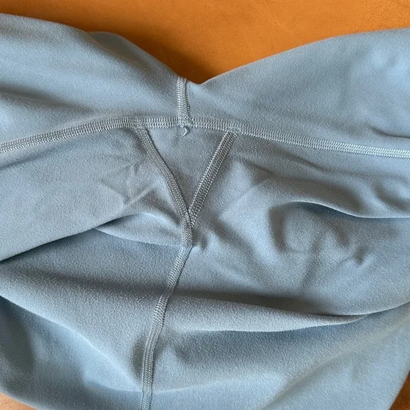 Lululemon Groove Super-High-Rise Flared Pant Nulu Sz 8 Utility Blue 8106 - Picture 7 of 7